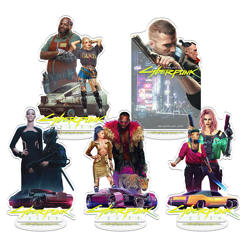사이버펑크 2077 V 게임 굿즈 스탠드 모델 플레이트 - Anime Merchandise Figures 리뷰 및 가격